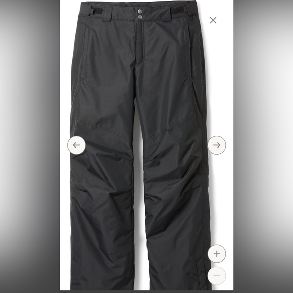 Columbia bugaboo snow pants titanium omnitech black Velcro adjustable lined - Picture 3 of 13